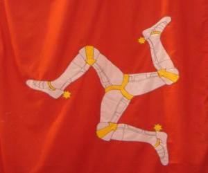 yapboz Isle of Man bayrağı